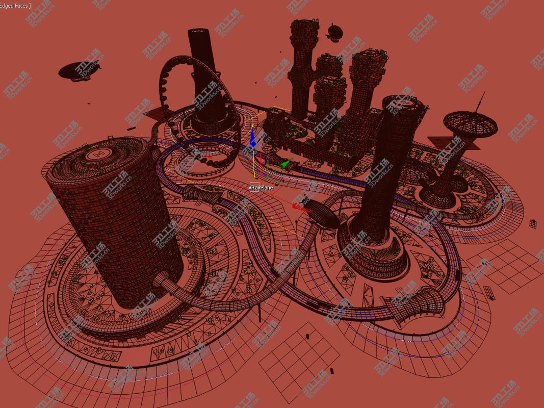 images/goods_img/20210319/3D City future and Urban traffic model/3.jpg